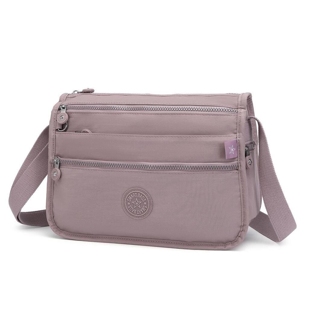 1128 Krinkıl Kumaş Bayan Postacı Omuz Çantası Smart Bags Ten