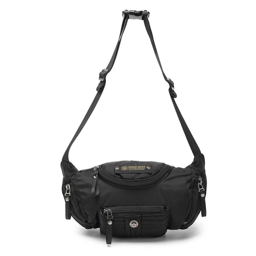 Smart Bags Bodybag Uniseks Omuz Askılı Çapraz Postacı Çanta 8719 Siyah
