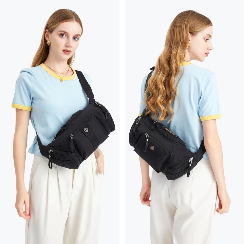 Smart Bags Bodybag Uniseks Omuz Askılı Çapraz Postacı Çanta 8719 Siyah