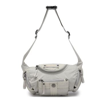 Smart Bags Bodybag Uniseks Omuz Askılı Çapraz Postacı Çanta 8719 Açık Gri