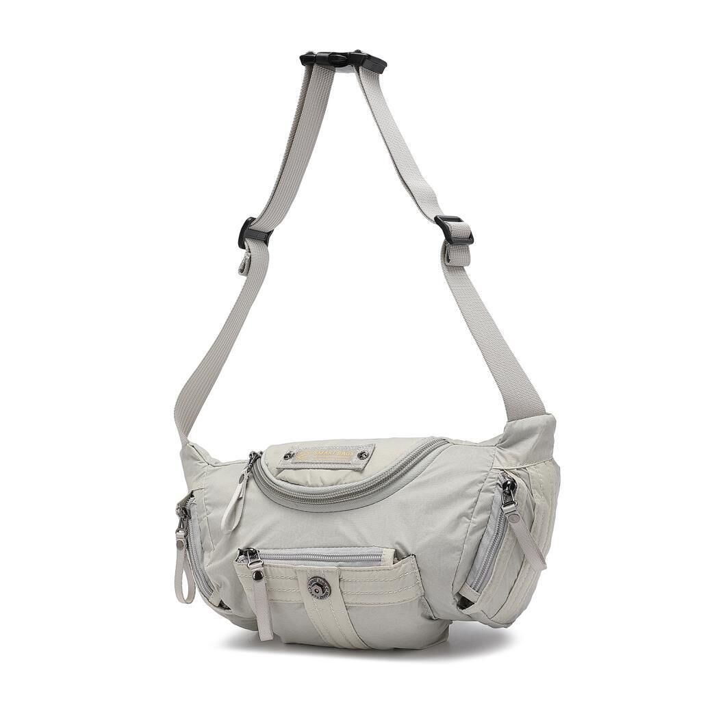 Smart Bags Bodybag Uniseks Omuz Askılı Çapraz Postacı Çanta 8719 Açık Gri