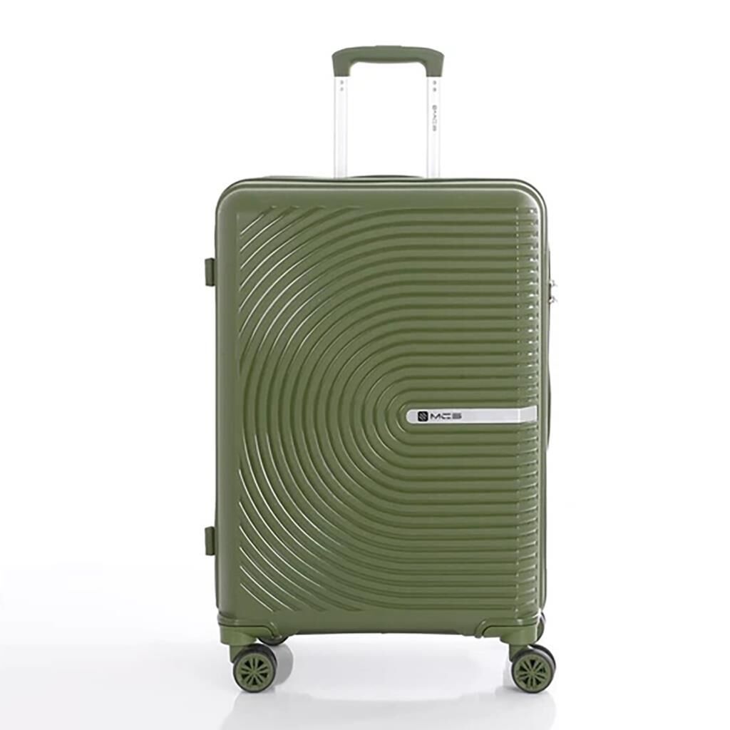 MÇS 3lü Set Kırılmaz Silikon Seyahat Valizi Bavulu V374 Haki