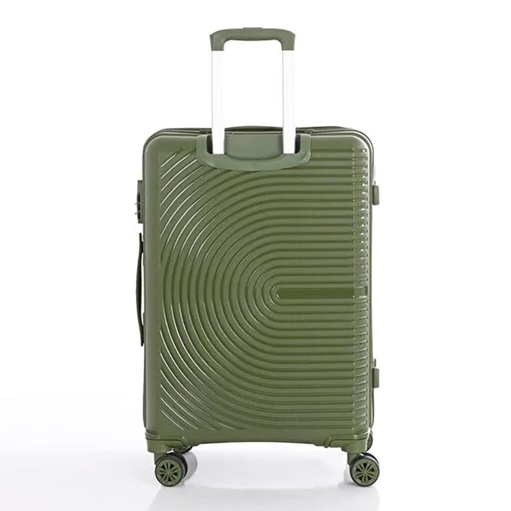 Mçs Valiz 3lü Set Kırılmaz PP Silikon Haki