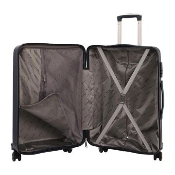 MÇS 3lü Set Kırılmaz Silikon Seyahat Valizi Bavulu V374 Lacivert