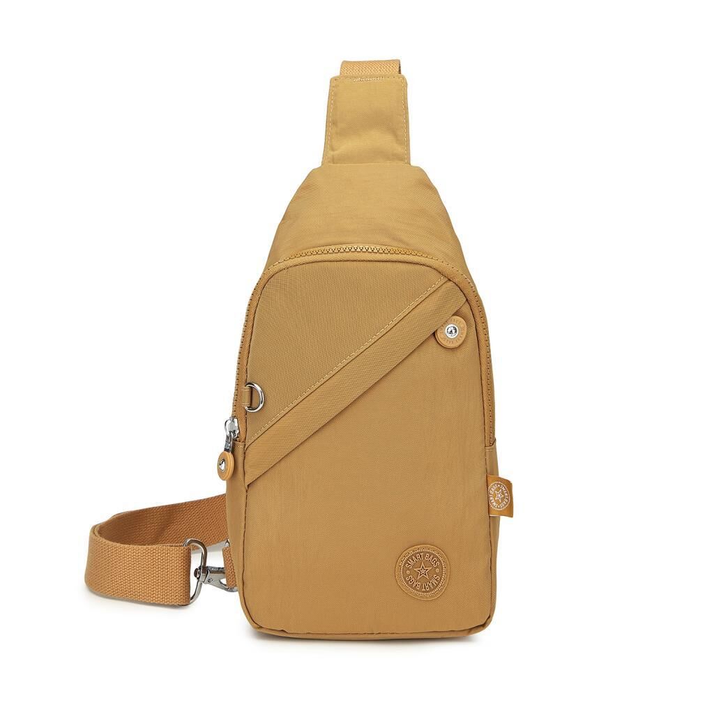 Smart Bags Krinkıl Kumaş Bodybag Postacı Çantası Kadın 1239 110 Taba