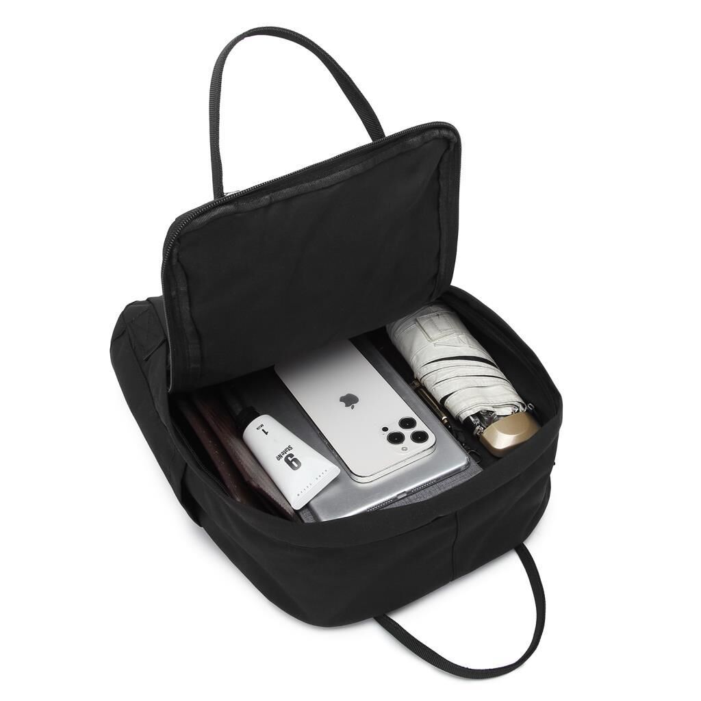 Smart Bags Uniseks Sırt Çantası Okul Boyu Vinylon Kumaş 3190 01 Siyah