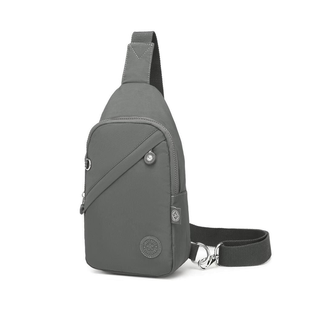 Smart Bags Krinkıl Kumaş Bodybag Postacı Çantası Kadın 1239 Koyu Gri