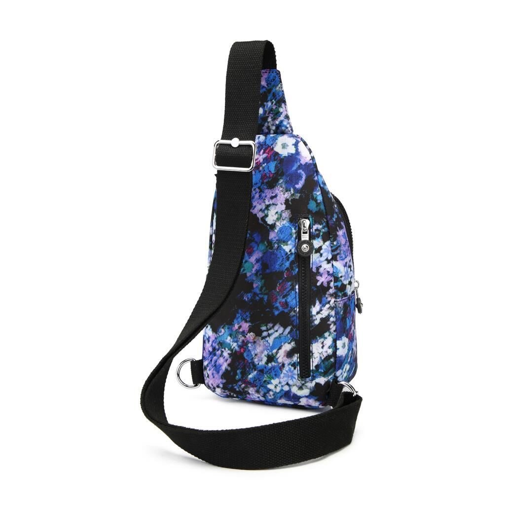 Smart Bags Krinkıl Kumaş Bodybag Postacı Çantası Kadın 1239 Mavi Print