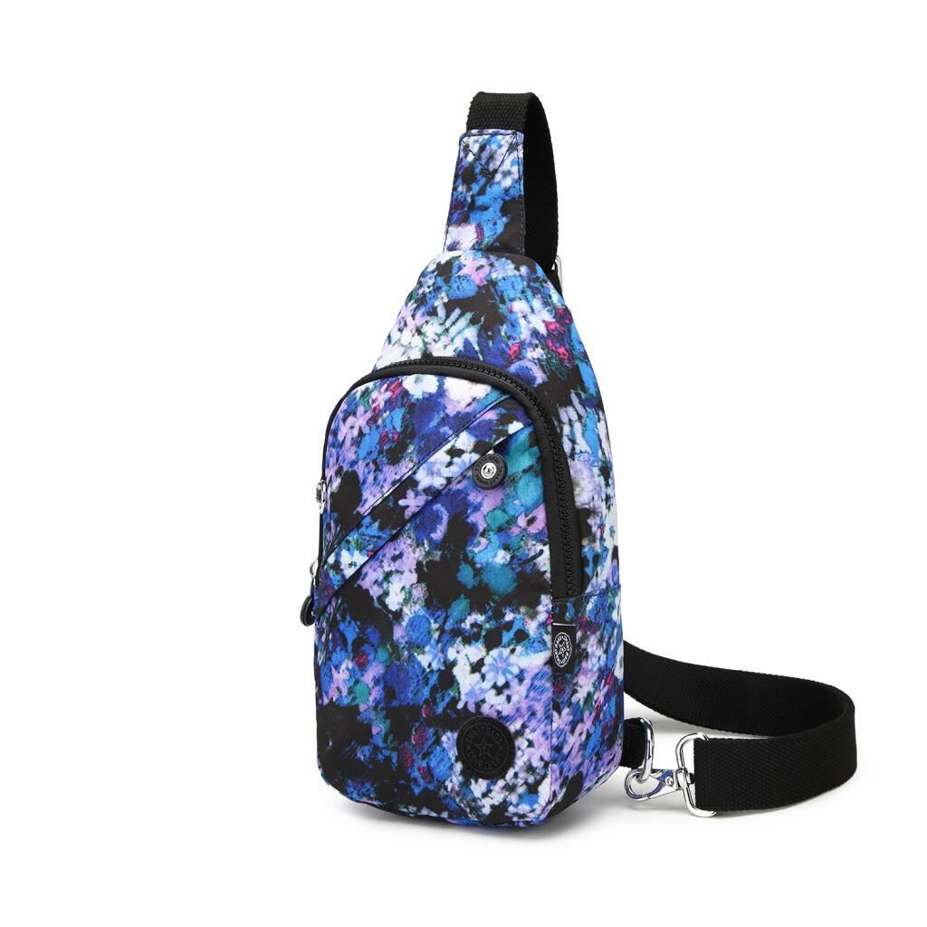 Smart Bags Krinkıl Kumaş Bodybag Postacı Çantası Kadın 1239 Mavi Print