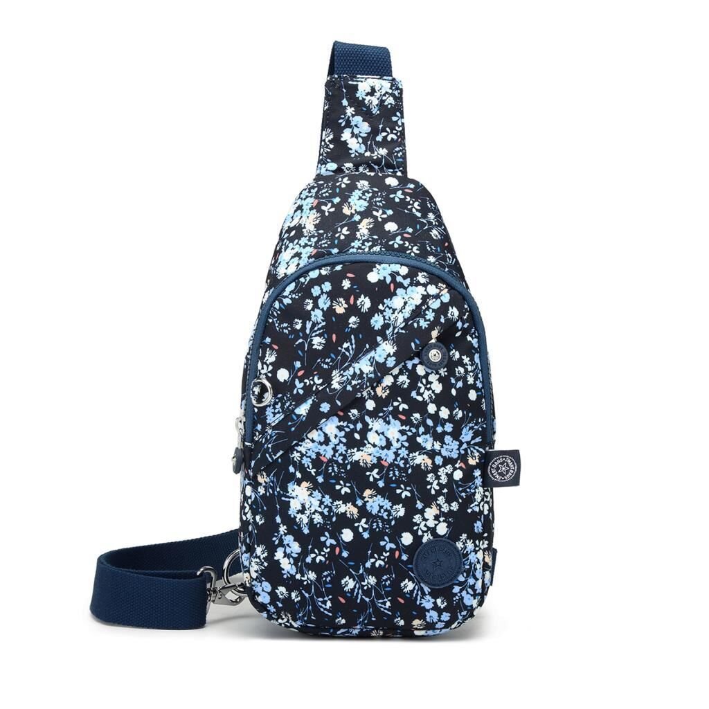 Smart Bags Krinkıl Kumaş Bodybag Postacı Çantası Kadın 1239 Mavi Rose