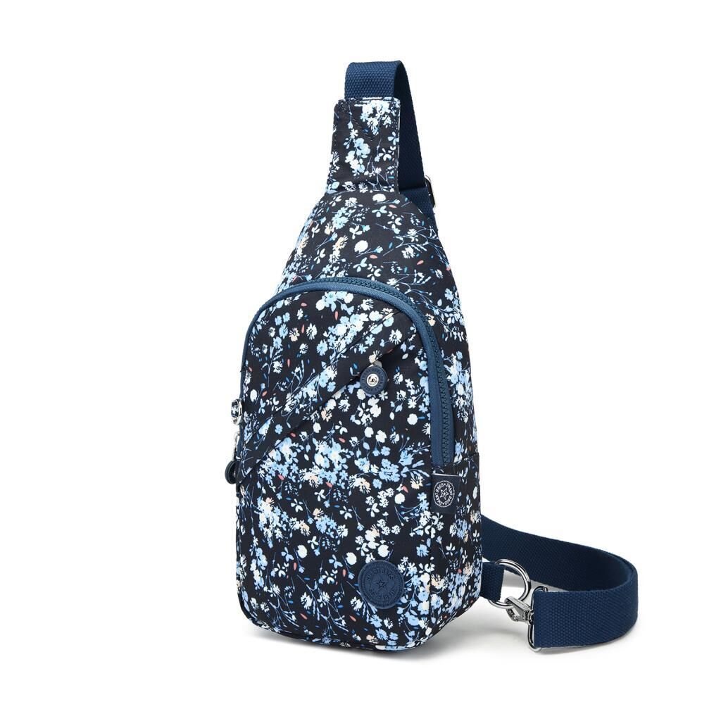 Smart Bags Krinkıl Kumaş Bodybag Postacı Çantası Kadın 1239 Mavi Rose