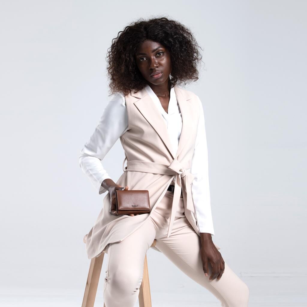 Grande Gerçek Deri Kadın Cüzdanı Hakiki Deri Normal Boy Buz Mavi