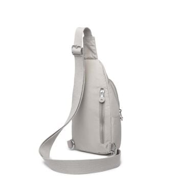 Smart Bags Krinkıl Kumaş Bodybag Postacı Çantası Kadın 1239 Açık Gri
