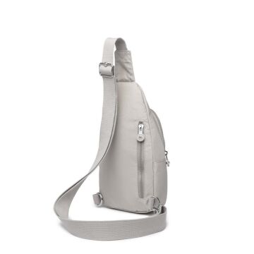 Smart Bags Krinkıl Kumaş Bodybag Postacı Çantası Kadın 1239 Açık Gri