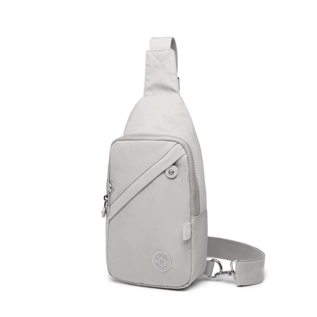 Smart Bags Krinkıl Kumaş Bodybag Postacı Çantası Kadın 1239 Açık Gri
