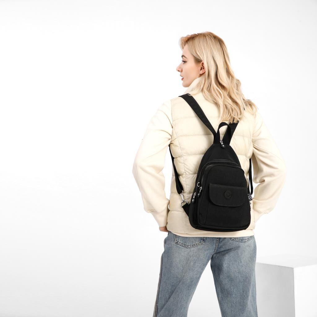 Bodybag Askılı Sırt Çantası Krinkıl Kumaş Smart Bags 1237 Siyah