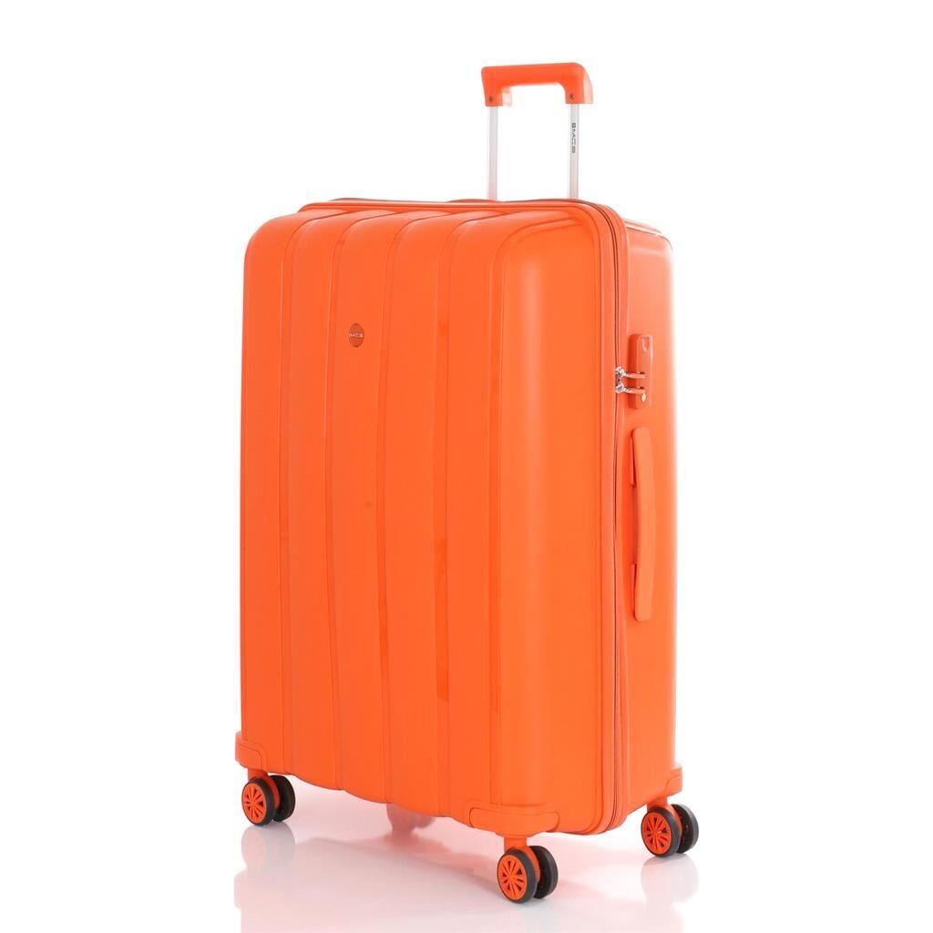 Mçs Valiz Büyük Boy Kırılmaz PP Silikon V305 Orange