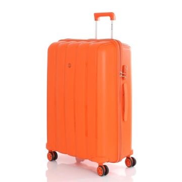 Mçs Valiz Büyük Boy Kırılmaz PP Silikon V305 Orange