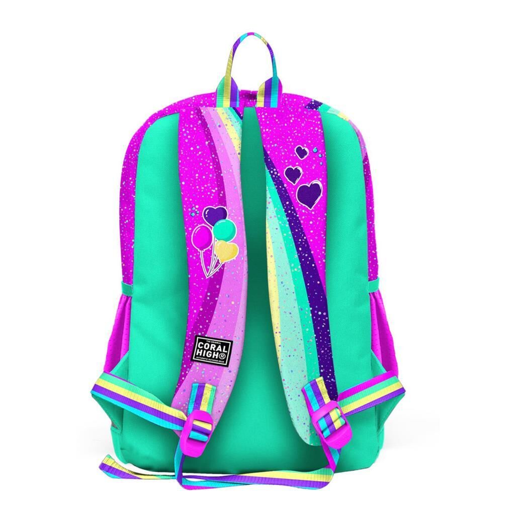 Coral High 2li Set Unicorn Desenli Okul Çantası Beslenme 23758