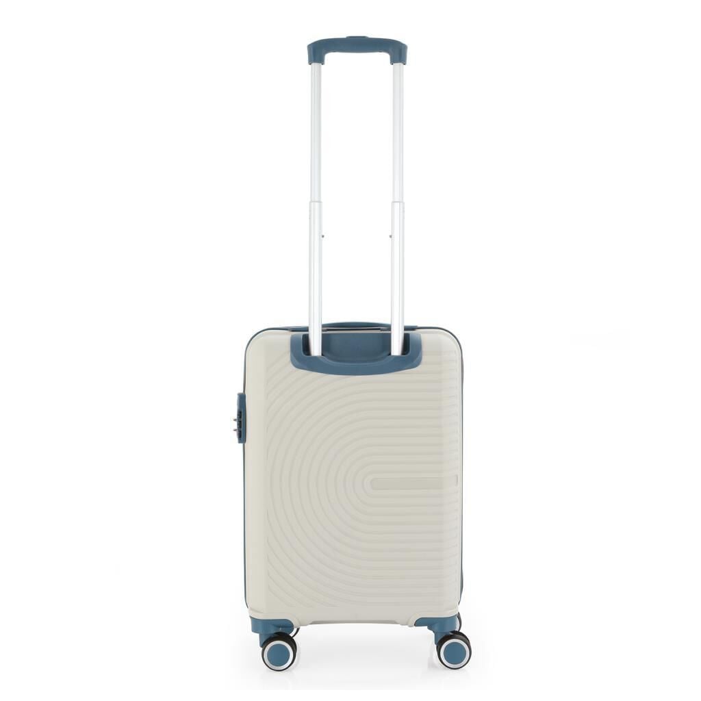 Mçs Valiz 3lü Set Kırılmaz PP Silikon Kemik/Sky Blue