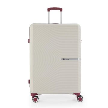 MÇS 3lü Set Kırılmaz Silikon Seyahat Valizi Bavulu V374 Kemik/Mürdüm