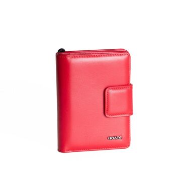 Grande Gerçek Deri Kadın Cüzdanı Hakiki Deri Normal Boy Kırmızı