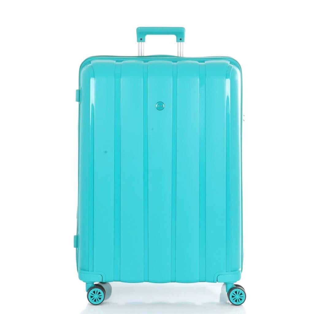 MÇS Büyük Boy Kırılmaz Silikon Seyahat Valizi Bavulu V305 Cam Göbeği