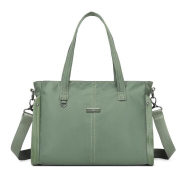 Saten Kumaş Kadın Omuz Çantası Barcelona 2138 29 Koyu Yeşil