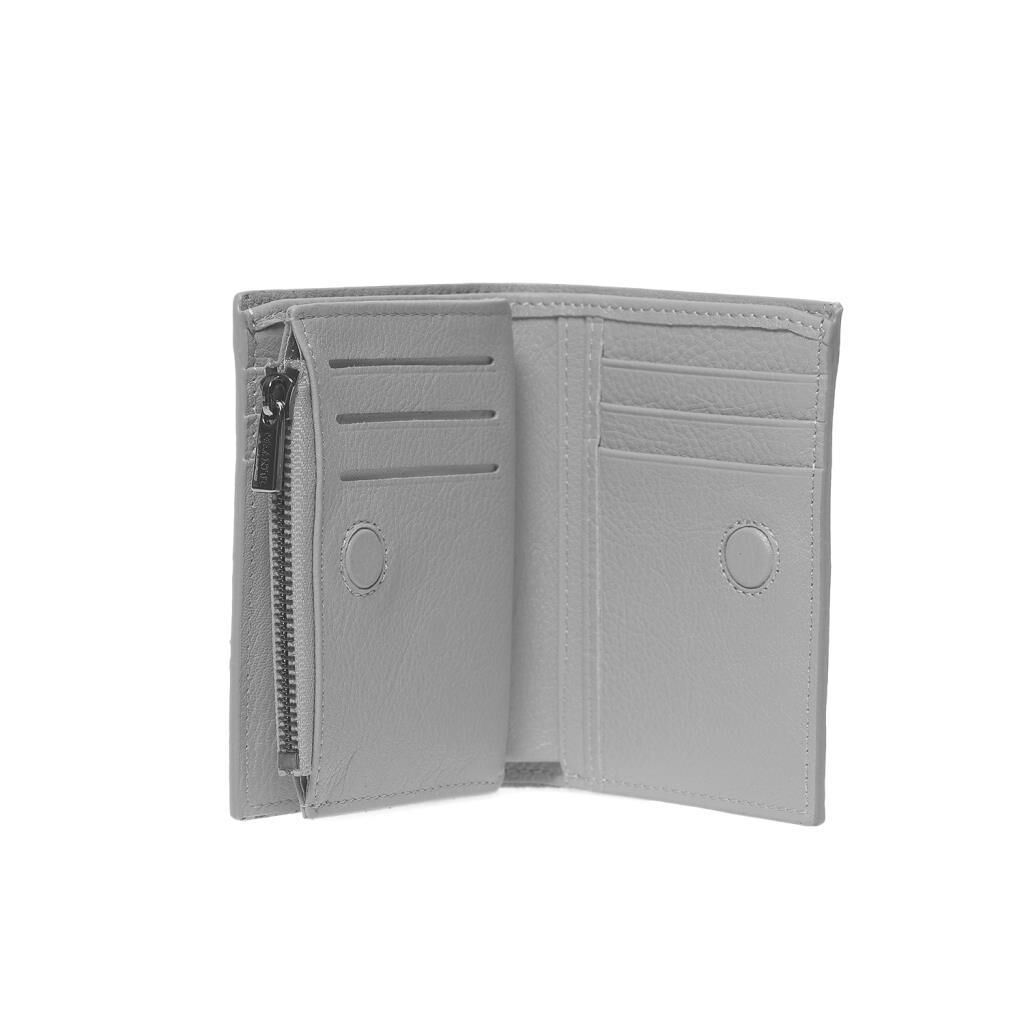 Grande Gerçek Deri Unisex Cüzdan Hakiki Deri Küçük Boy Kırmızı