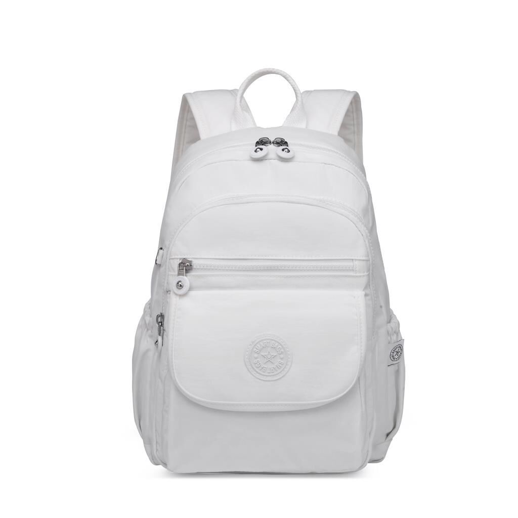 Orta Boy Kadın Sırt Çantası Smart Bags Krinkıl Kumaş 1187 Siyah