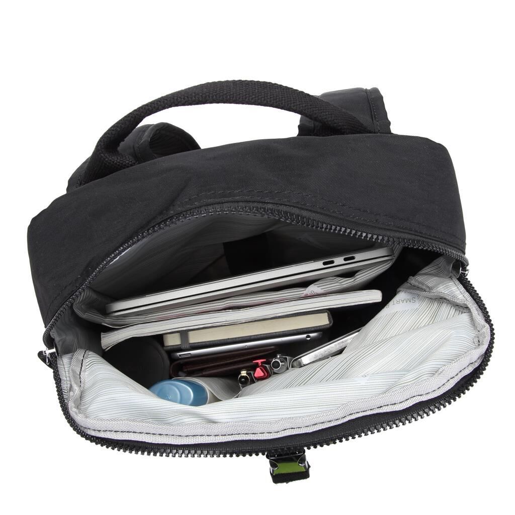 Smart Bags Uniseks Sırt Çantası Büyük Boy Renkli Tasarım 3183 Siyah/Gri