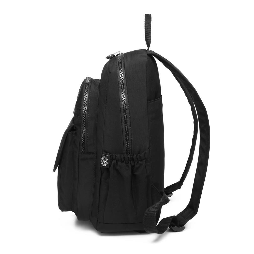 Orta Boy Kadın Sırt Çantası Smart Bags Krinkıl Kumaş 1187 Siyah