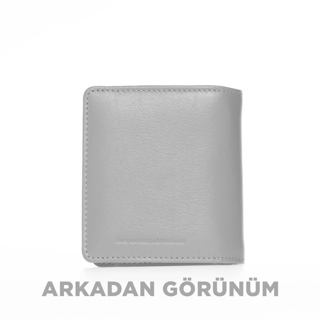 Grande Hakiki Deri Kadın Cüzdanı Küçük Boy Kahve