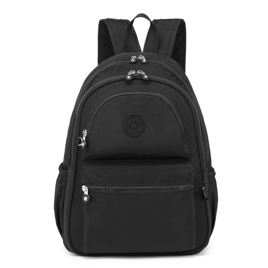 Smart Bags Büyük Boy Sırt Çantası Krinkıl Kumaş 1050 Siyah
