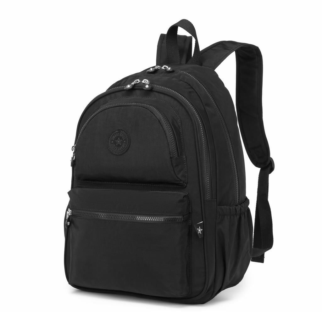 Smart Bags Büyük Boy Sırt Çantası Krinkıl Kumaş 1050 Siyah