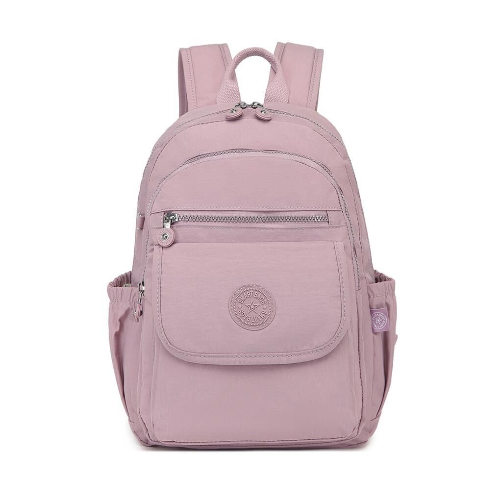 Orta Boy Kadın Sırt Çantası Smart Bags Krinkıl Kumaş 1187 Ten