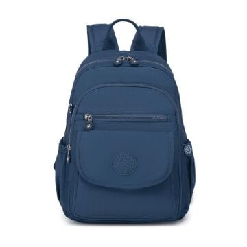 Orta Boy Kadın Sırt Çantası Smart Bags Krinkıl Kumaş 1187 Lacivert
