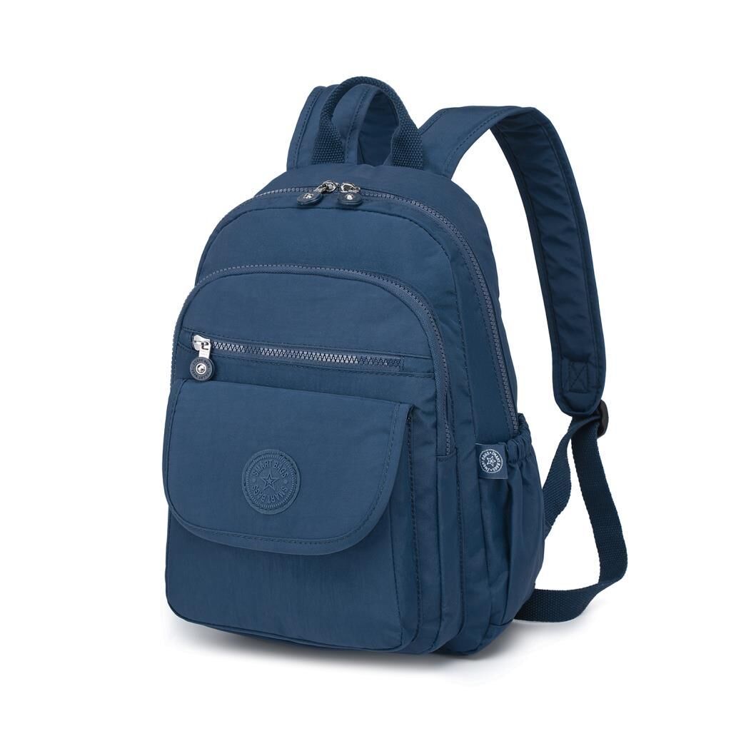 Orta Boy Kadın Sırt Çantası Smart Bags Krinkıl Kumaş 1187 Lacivert