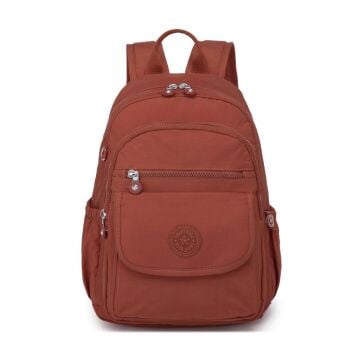 Orta Boy Kadın Sırt Çantası Smart Bags Krinkıl Kumaş 1187 Kiremit