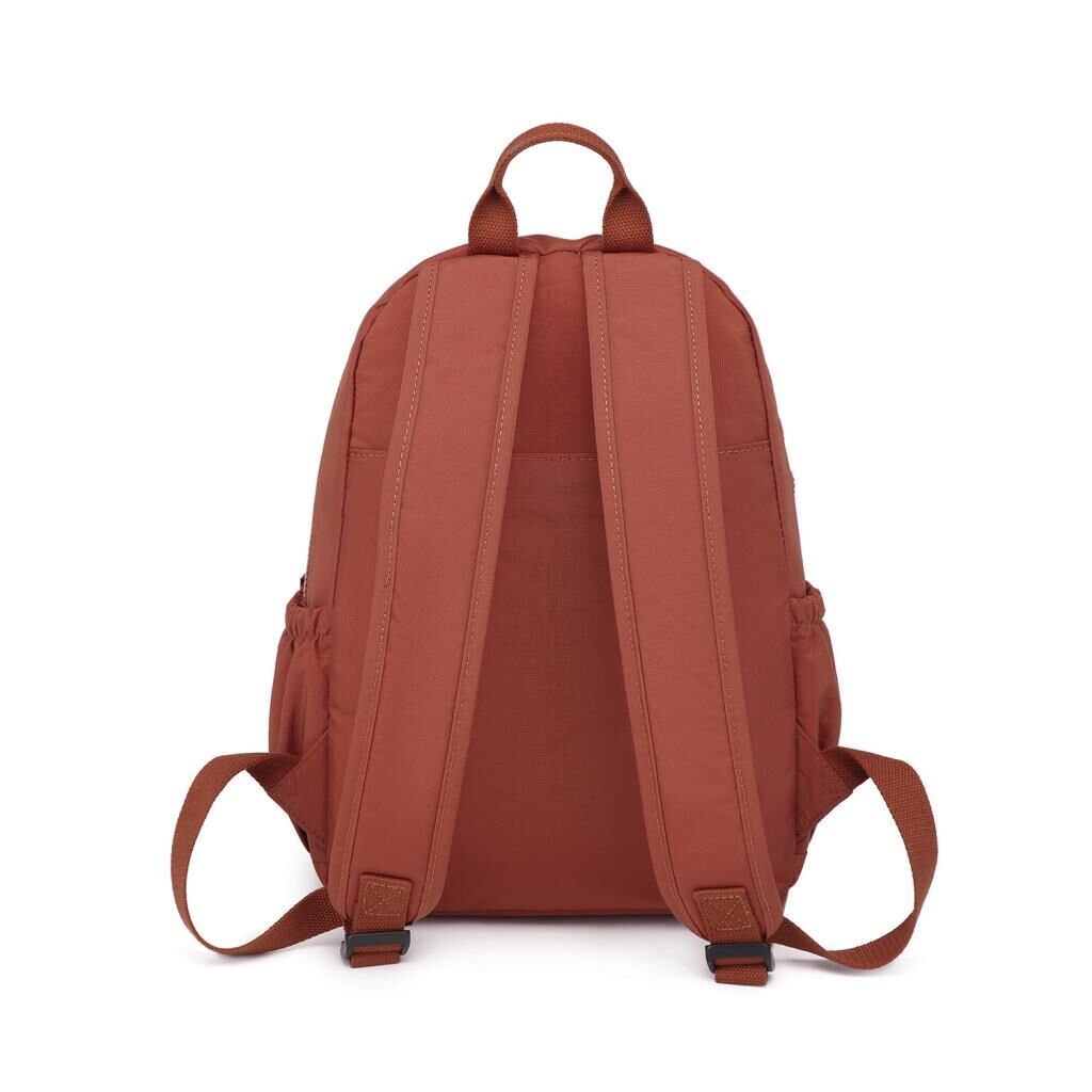 Orta Boy Kadın Sırt Çantası Smart Bags Krinkıl Kumaş 1187 Kiremit