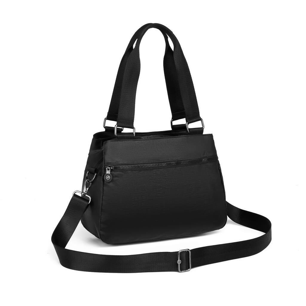 Metalik Kumaş Kadın Omuz Çantası Smart Bags 1125 Siyah