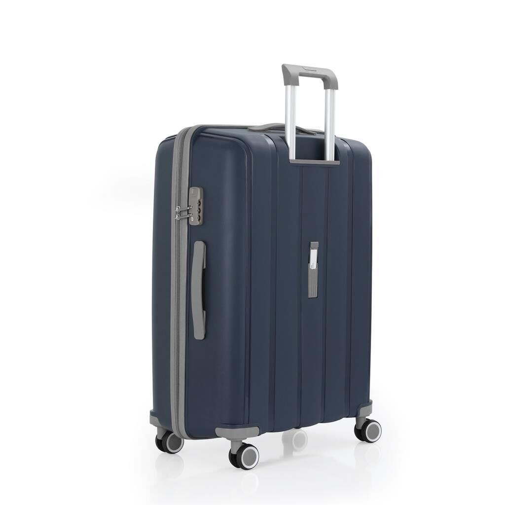 MÇS Büyük Boy Kırılmaz Silikon Seyahat Valizi Bavulu V305 Laci/Gri