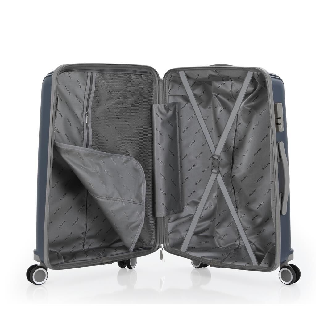 MÇS 3lü Set Kırılmaz Silikon Seyahat Valizi Bavulu V305 Laci/Gri