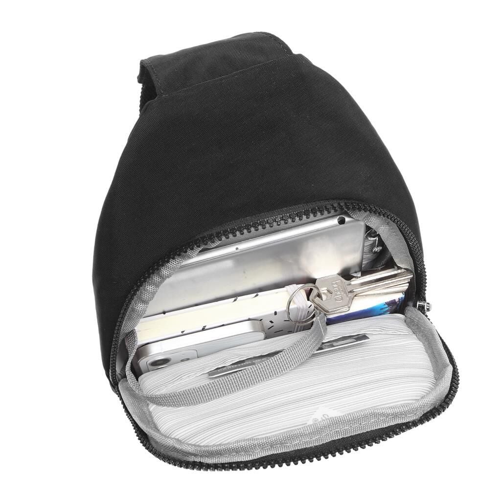 Metalik Kumaş Smart Bags Bodybag Postacı Çantası Kadın 1239 Siyah