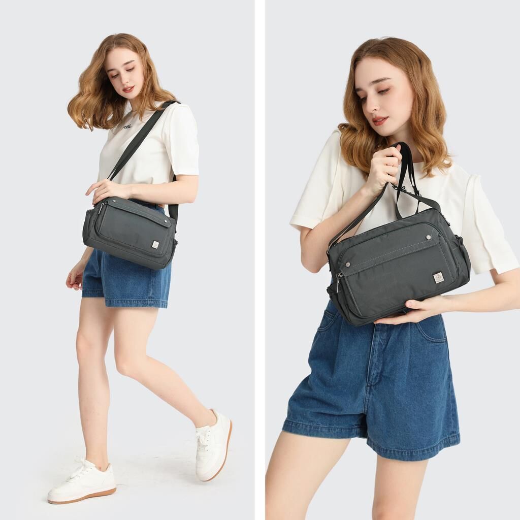 Exclusive Serisi Uniseks Postacı Çantası Smart Bags 8701 Gri