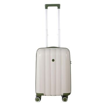 MÇS Kabin Boy Kırılmaz Silikon Seyahat Valizi Bavulu V305 Kemik/Haki