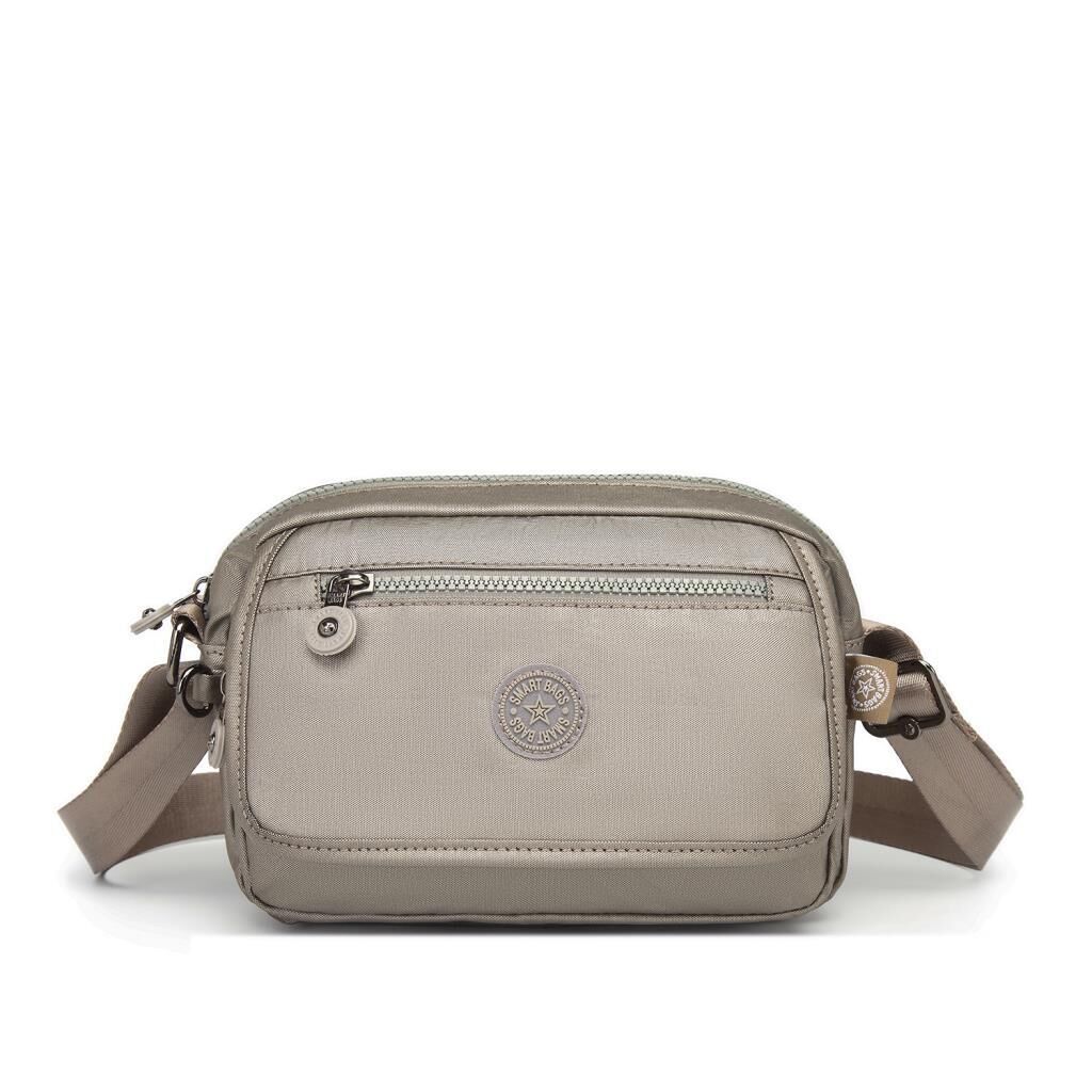 Metalik Kumaş Kadın Postacı Çantası Smart Bags 3166 Siyah