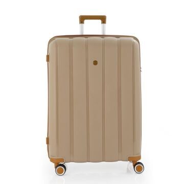Mçs Valiz Büyük Boy Kırılmaz PP Silikon V305 Şampanya/Hardal
