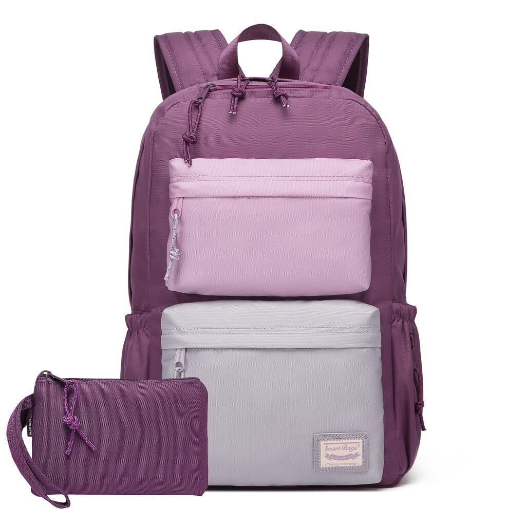 Smart Bags Sırt Çantası Okul Boyu Kalem Kutusu Hediyeli 3155 Mor