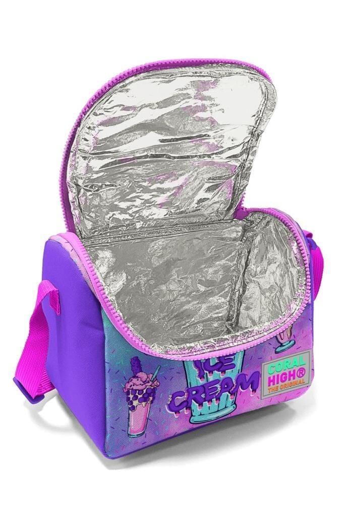 Coral High Thermo Beslenme Çantası Milkshake Dondurma Desen 11749